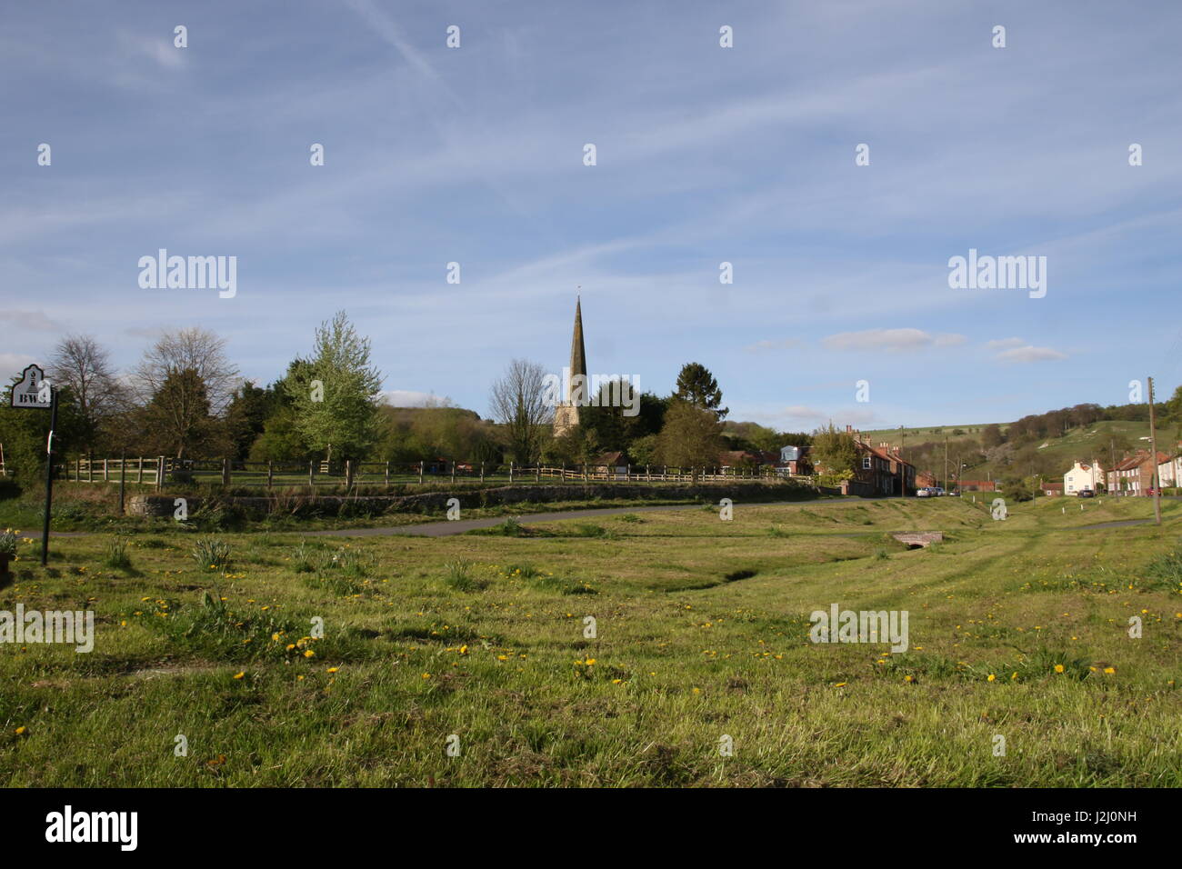 Scenic Wilton village in the Yorkshire Wolds Stock Photo Alamy