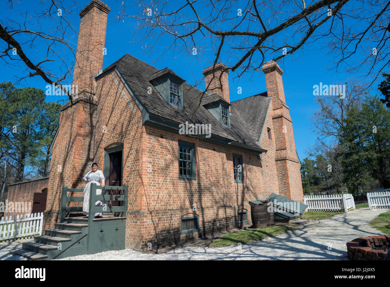 USA, Virginia, Williamsburg, Colonial Williamsburg, jail (Large format
