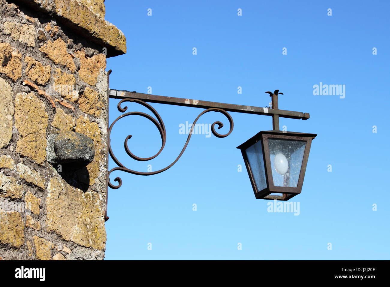 Old medieval street lamp Stock Photo - Alamy