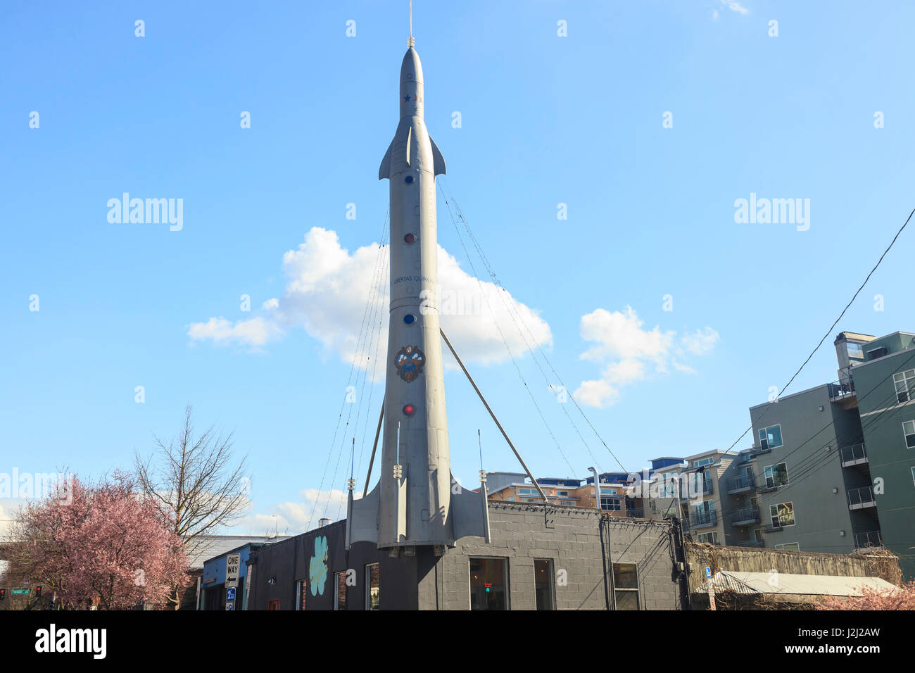 Famous Fremont Rocket, Seattle, WA Stock Photo - Alamy