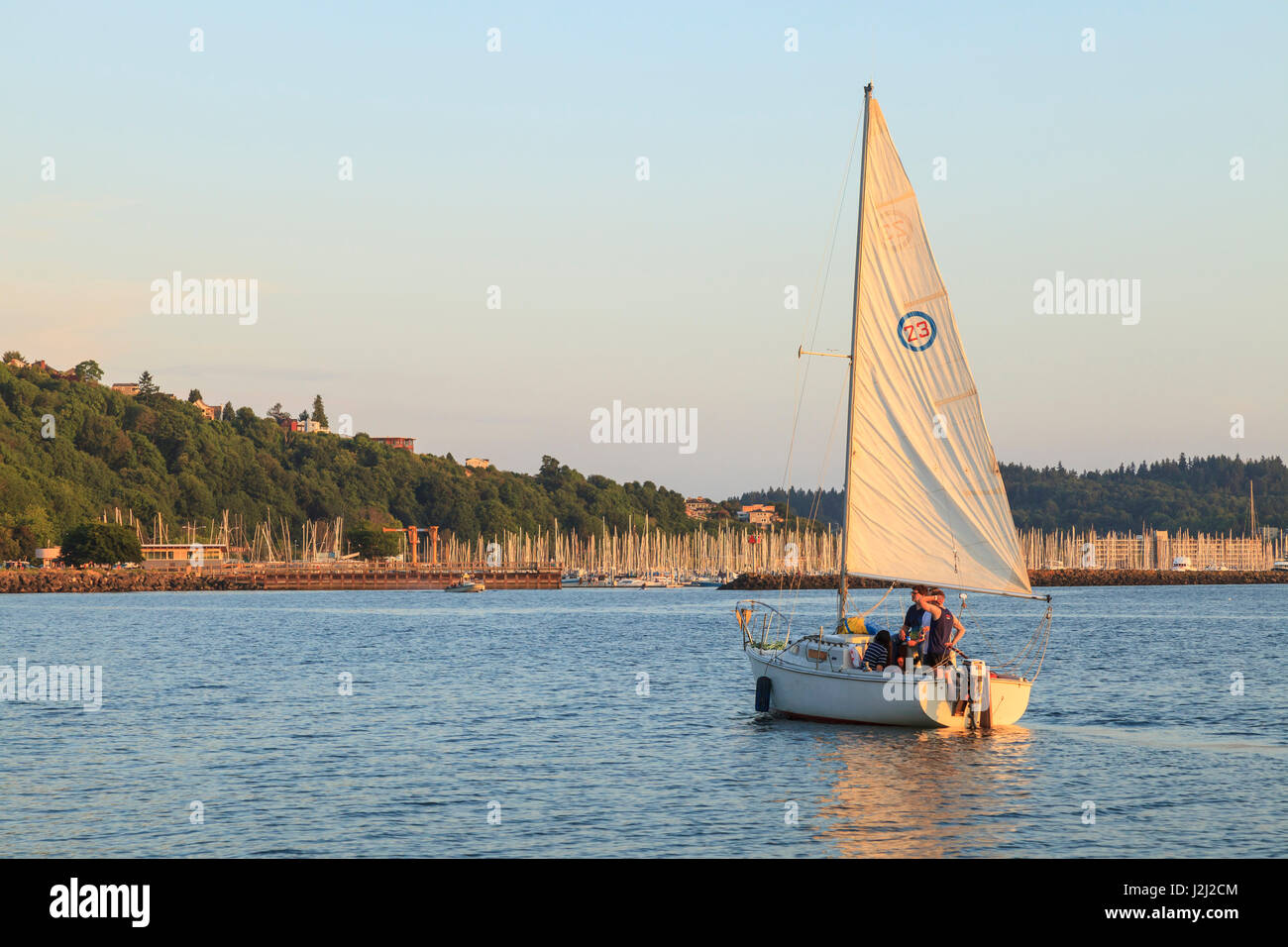 Golden Gardens City Park Ballard Area Of Seattle Wa Usa Stock