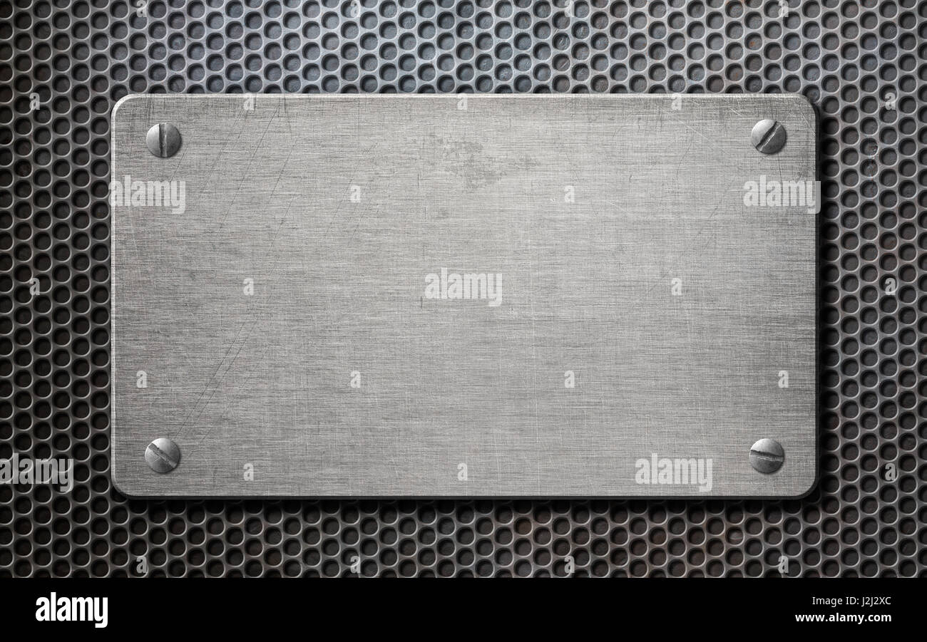 metal plate over comb background 3d illustration Stock Photo - Alamy