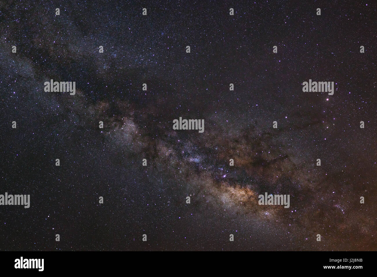 Close - up Milky way galaxy with stars and space dust in the universe ...