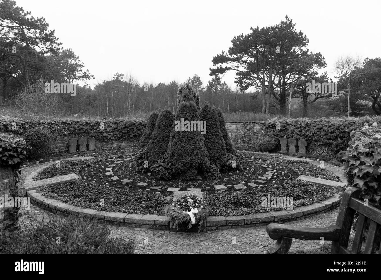 war graves memorial on the island Wangerooge, Wangerooge, Lower Saxony
