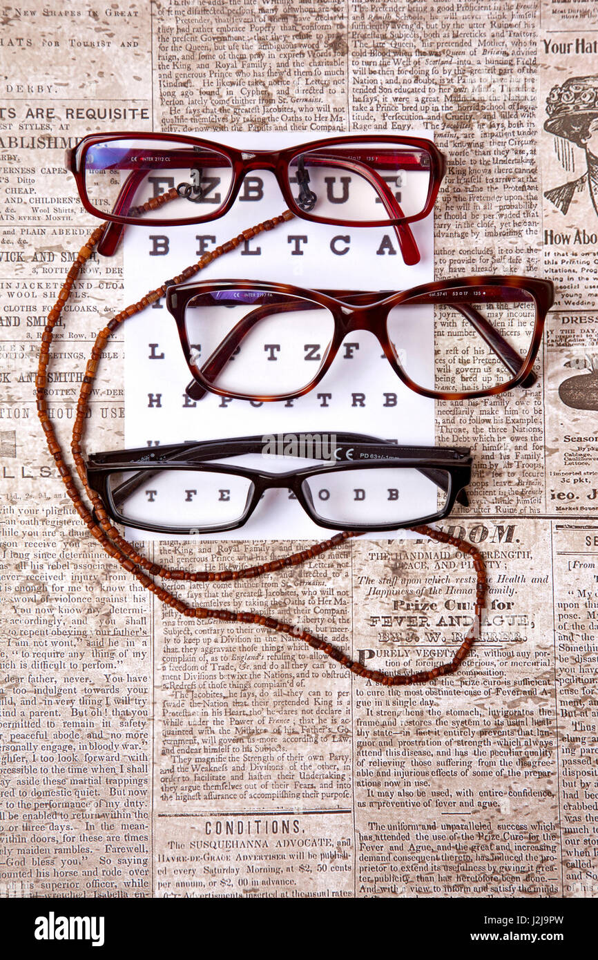 Visual help, medicine, health, glasses Stock Photo Alamy