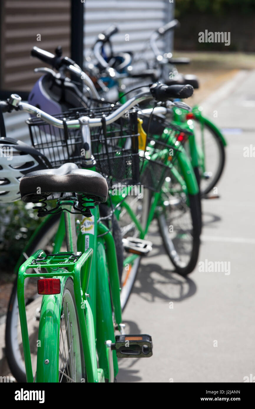 New Zealand, North Island, Martinborough, bikes Stock Photo Alamy
