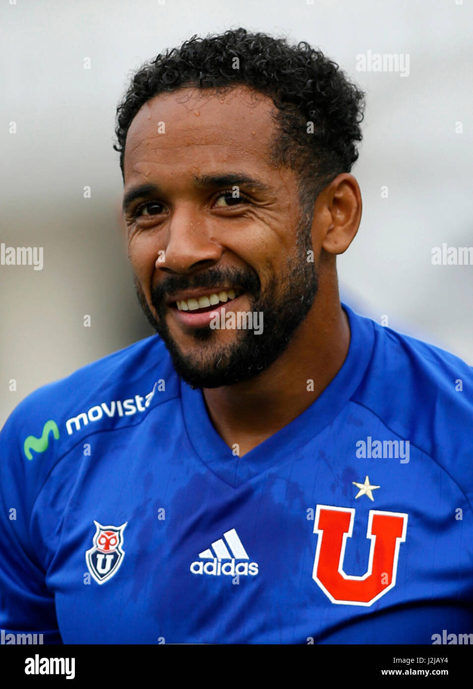 Chile Football League First Division -  Scotiabank Tournament - 2016-2017 -  ( Club Universidad de Chile ) -  Jean Beausejour Stock Photo