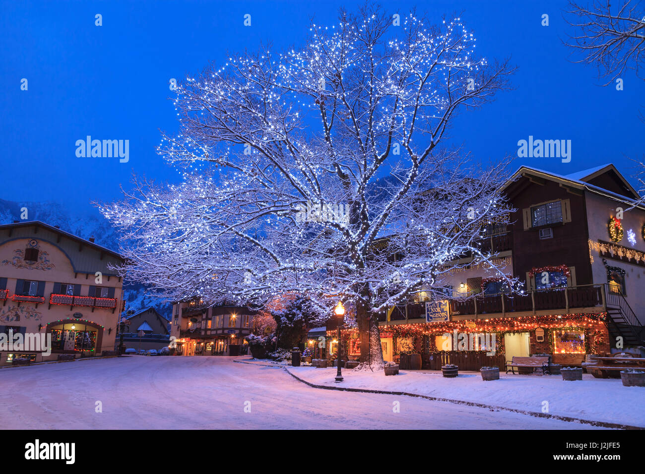 Christmas Lighting Festival, Leavenworth, Bavarian Alpine Village