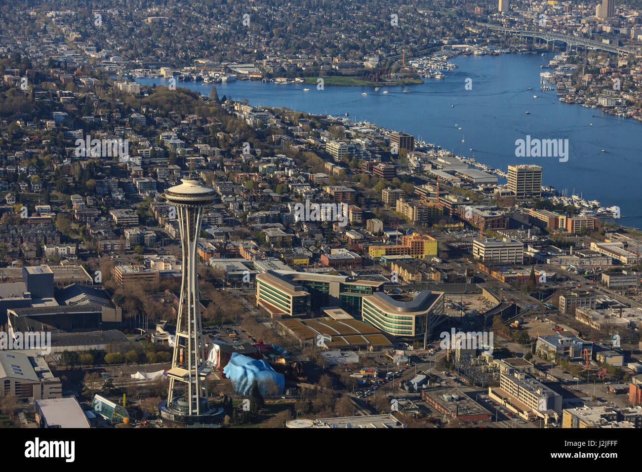 Aerial View of Seattle, Washington State, USA Stock Photo Alamy