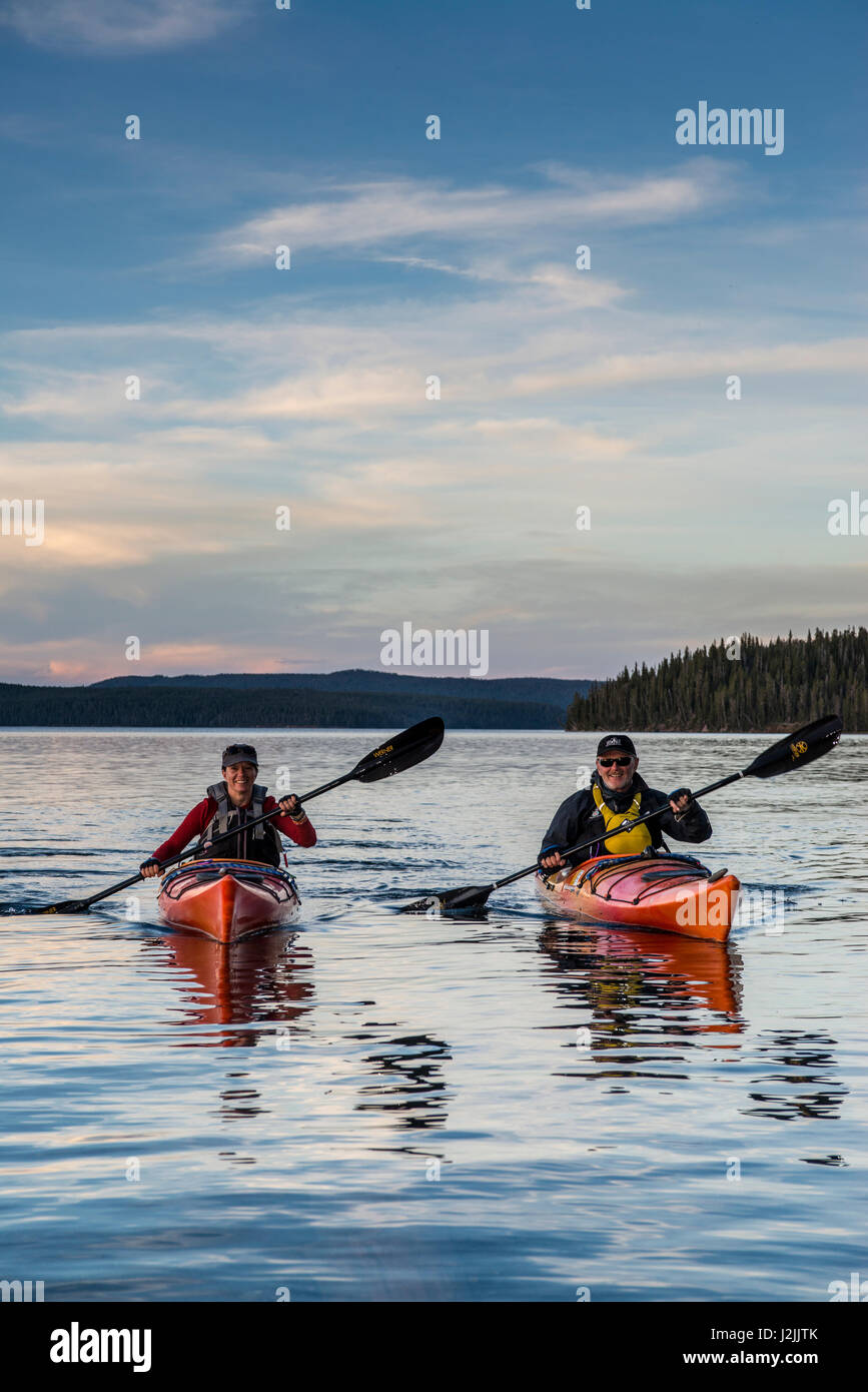 Kayaking in Yellowstone National Park (Large format sizes available