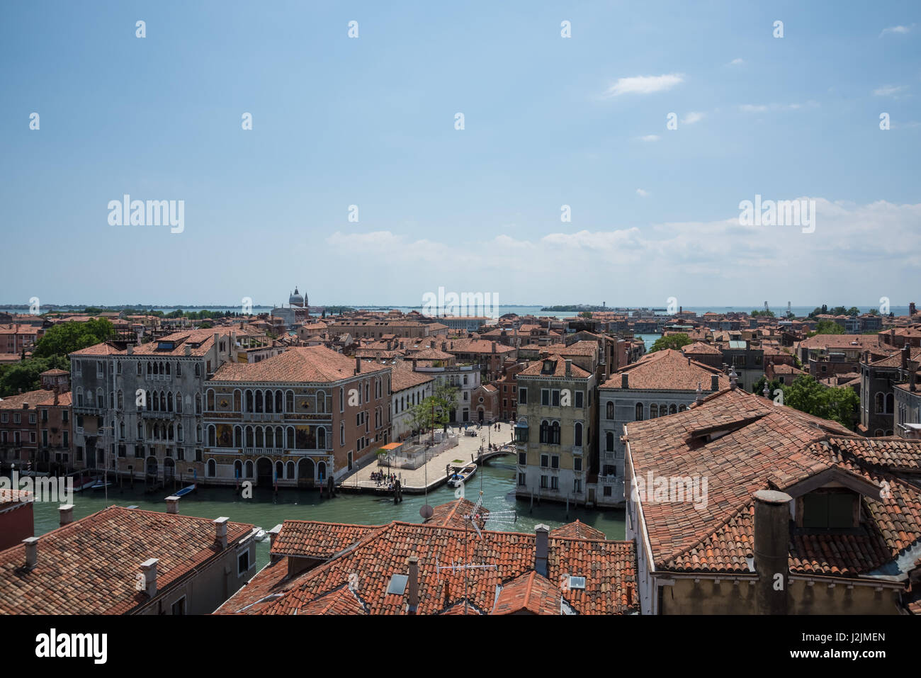 Venedig, Ausblik vom Turm der Musikakademie - Venice, Overview from the Tower of the Music Academy Stock Photo
