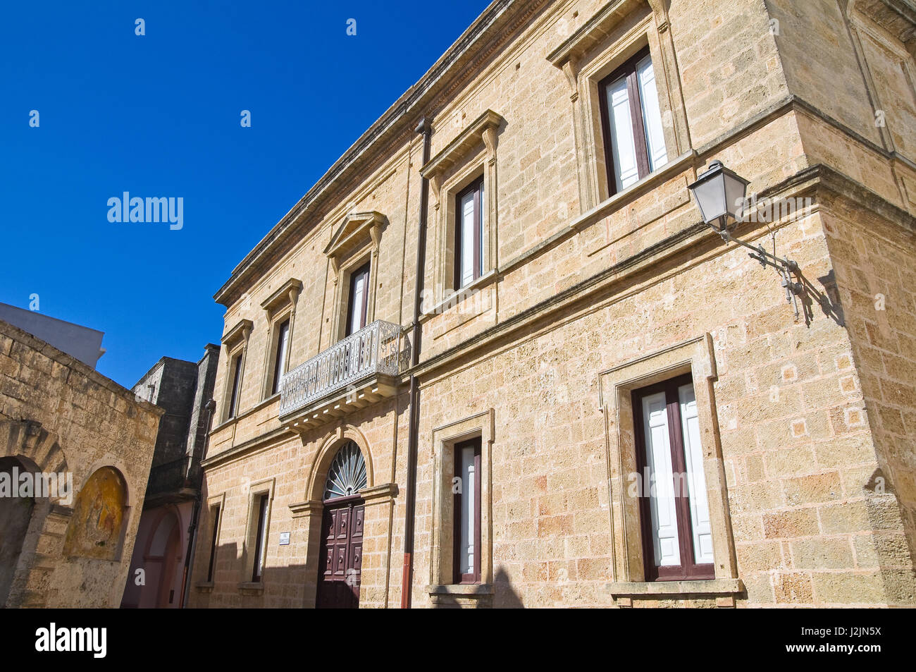Historical palace. Alessano. Puglia. Italy Stock Photo - Alamy