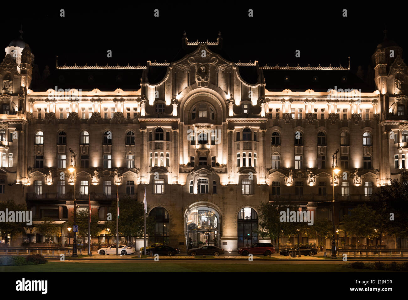 Budapest, Zsigmond Quittner, Gresham Palace Stock Photo