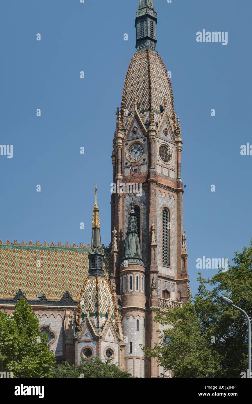 Budapest, Kirche zum Heiligen Ladislaus, Ödön Lechner Stock Photo