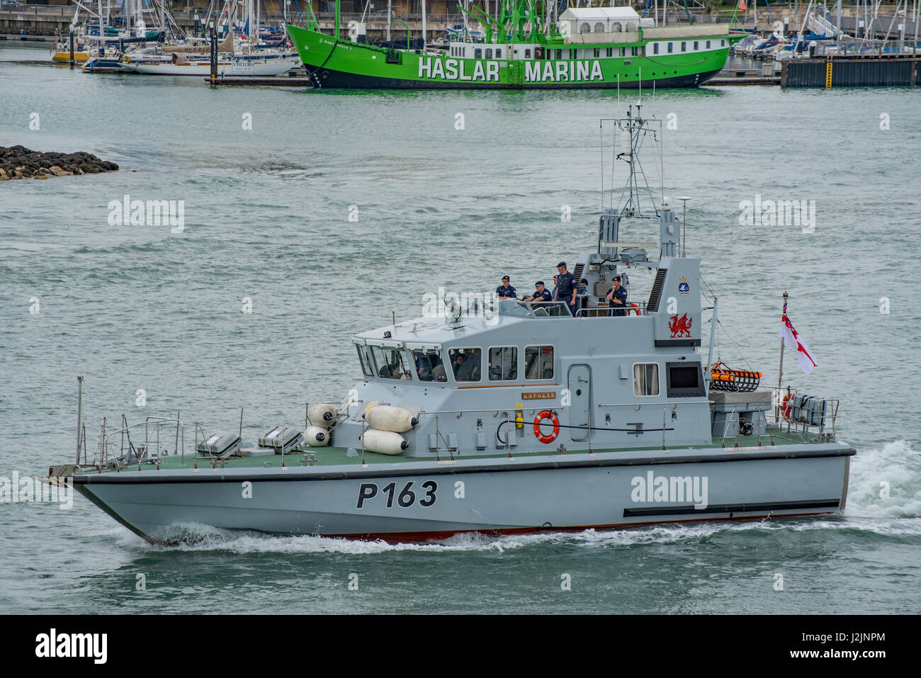 HMS Express (P163) at Portsmouth, UK on the 24th April 2017. Stock Photo