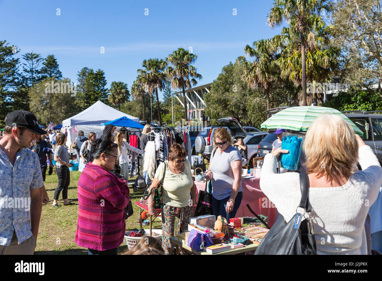 Australian car boot sale in Avalon on Sydney northern beaches,Australia Stock Photo Alamy