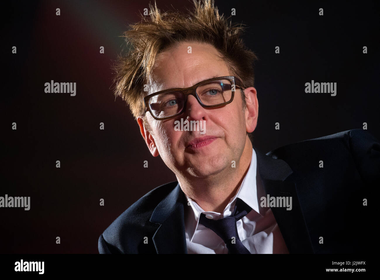 Moscow, Russia. 27th Apr, 2017. At the premiere 'Guardians of the Galaxy Vol. 2' film at the KARO 11 Oktyabr Cinema at scene american film director James Gunn. Stock Photo