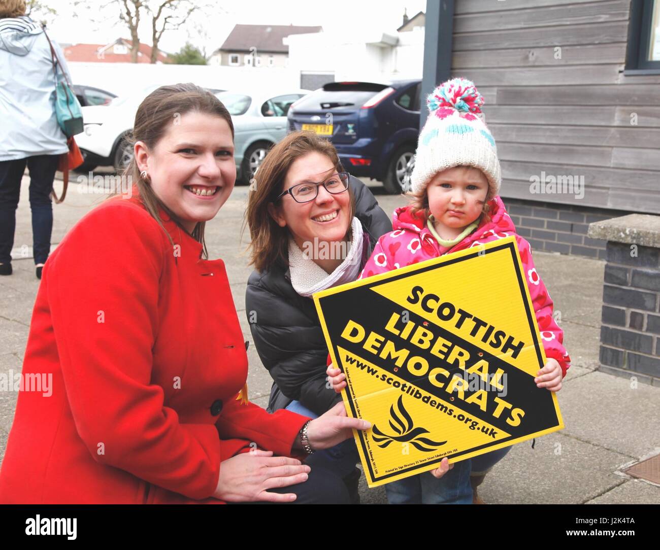 Kirkintilloch Scotland 29 April 2017. Scottish Lib Dem leader Willie