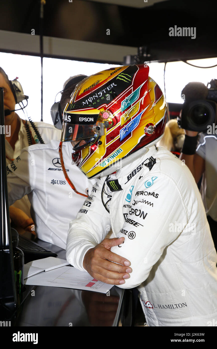 Motorsports: FIA Formula One World Championship 2017, Grand Prix of Russia,  #44 Lewis Hamilton (GBR, Mercedes AMG Petronas F1 Team) 29.04.2017. | usage  worldwide Stock Photo - Alamy