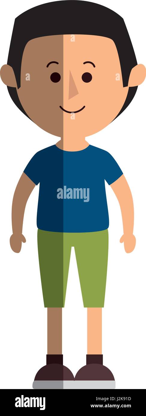 happy little boy character Stock Vector Image & Art - Alamy