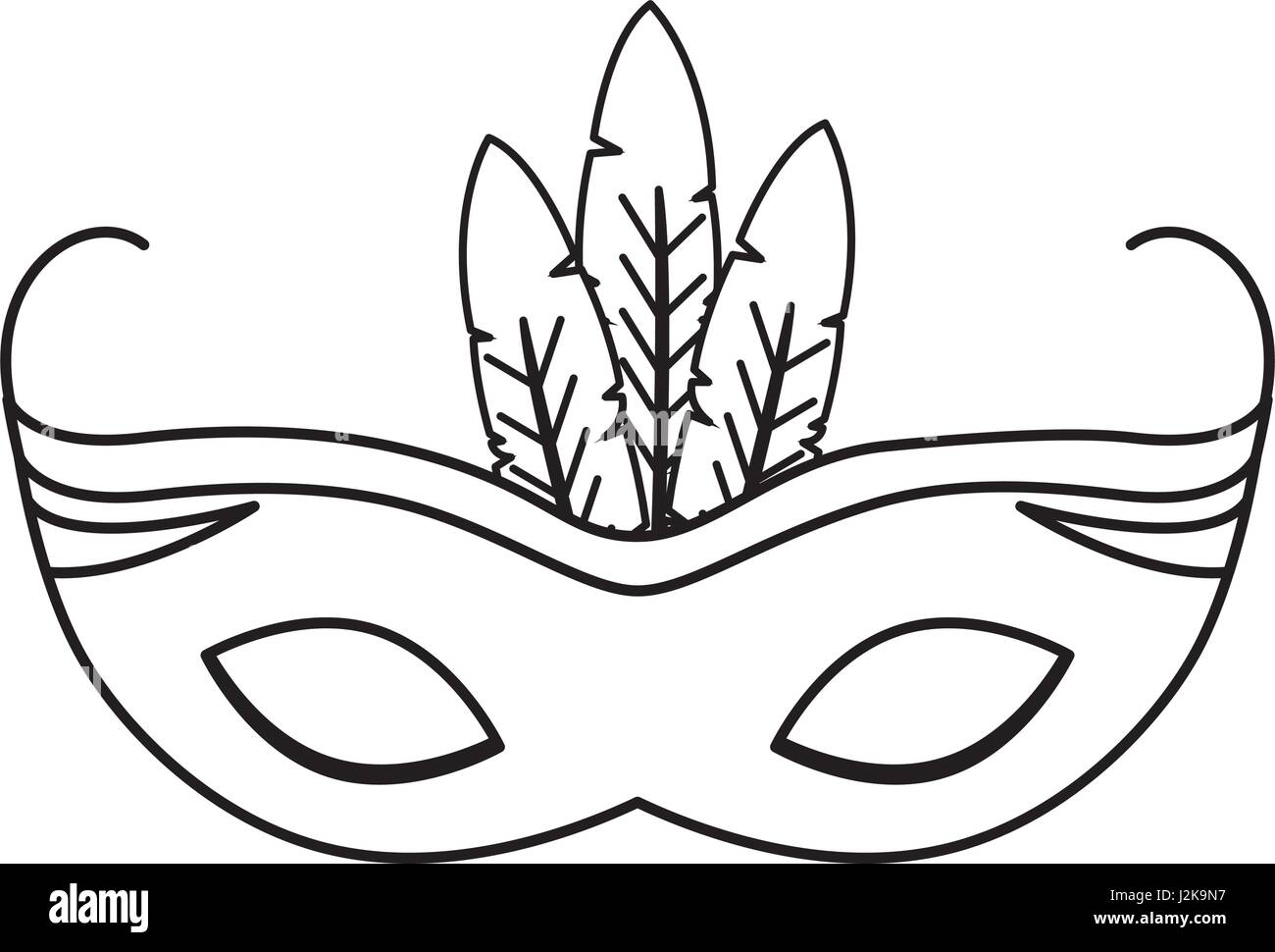 Carnival mask isolated icon Stock Vector Image & Art - Alamy