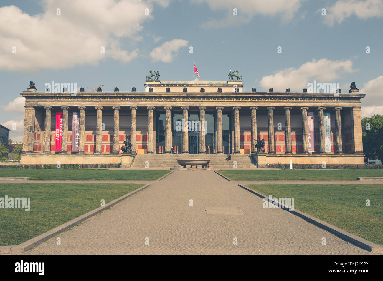 Berlin, Germany - april, 27: The Old Museum (Altes Museum) at Museum Island in Berlin, Germany. Stock Photo