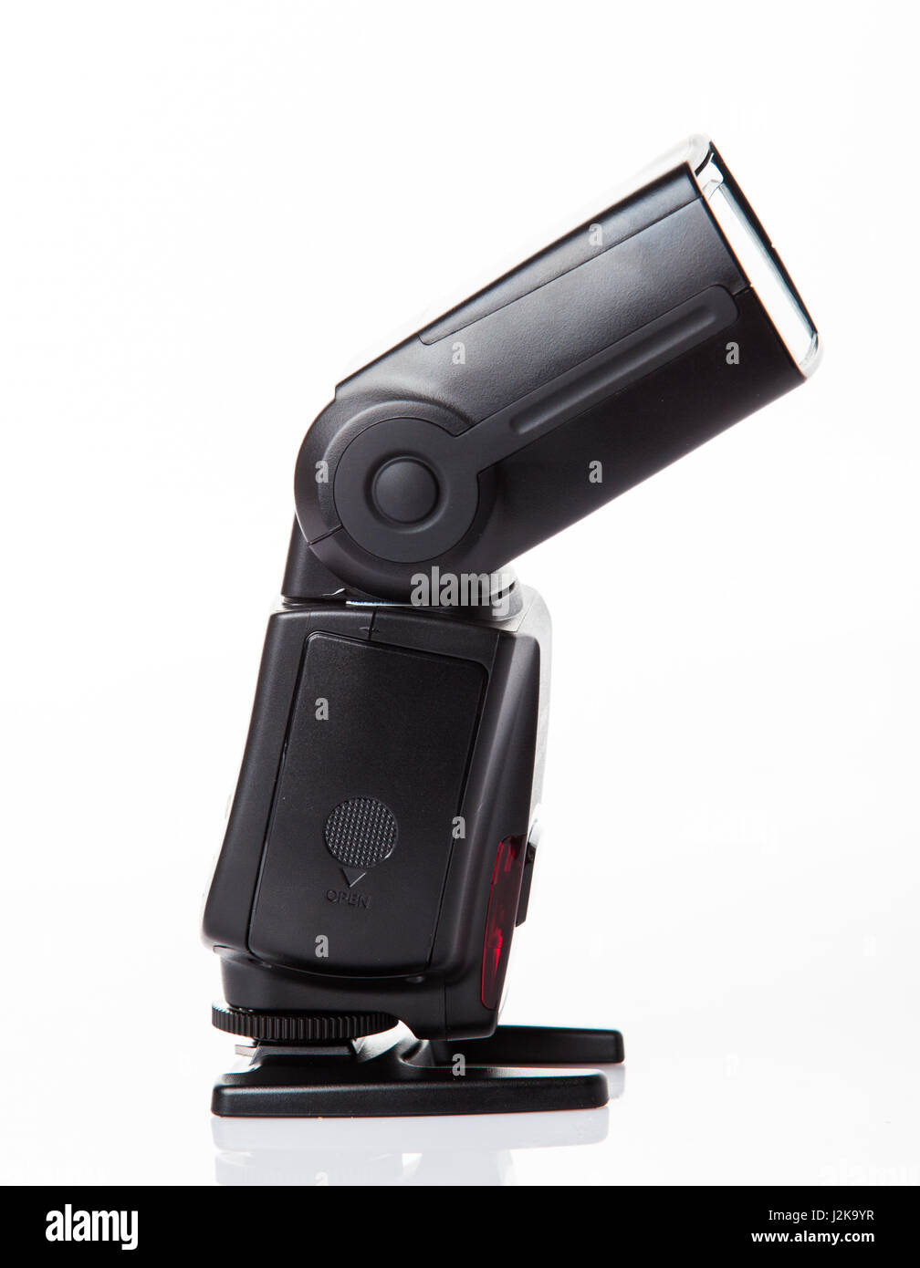 Camera flash light isolate on white background Stock Photo Alamy