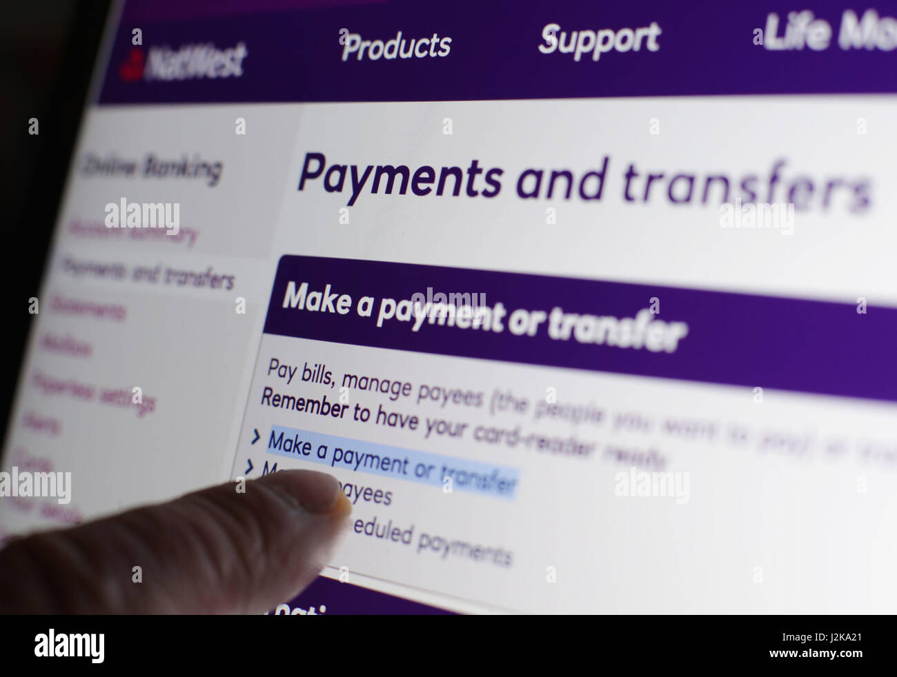 The NatWest online banking website on a laptop, in London, as banking  customers with NatWest, RBS, Lloyds and Halifax struggled with online  banking glitches on Friday Stock Photo - Alamy