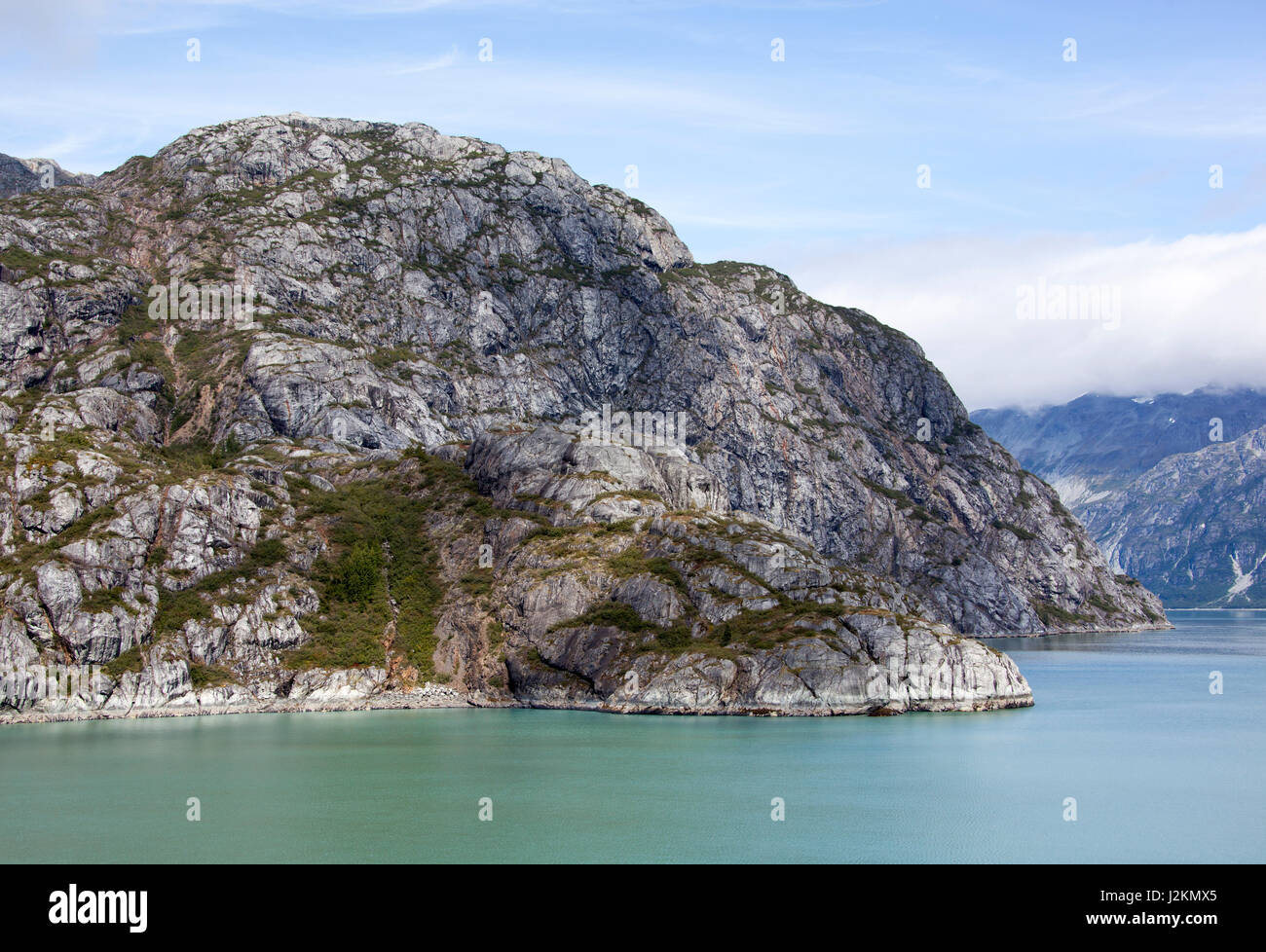 Water passages inside Glacier Bay national park (Alaska Stock Photo Alamy