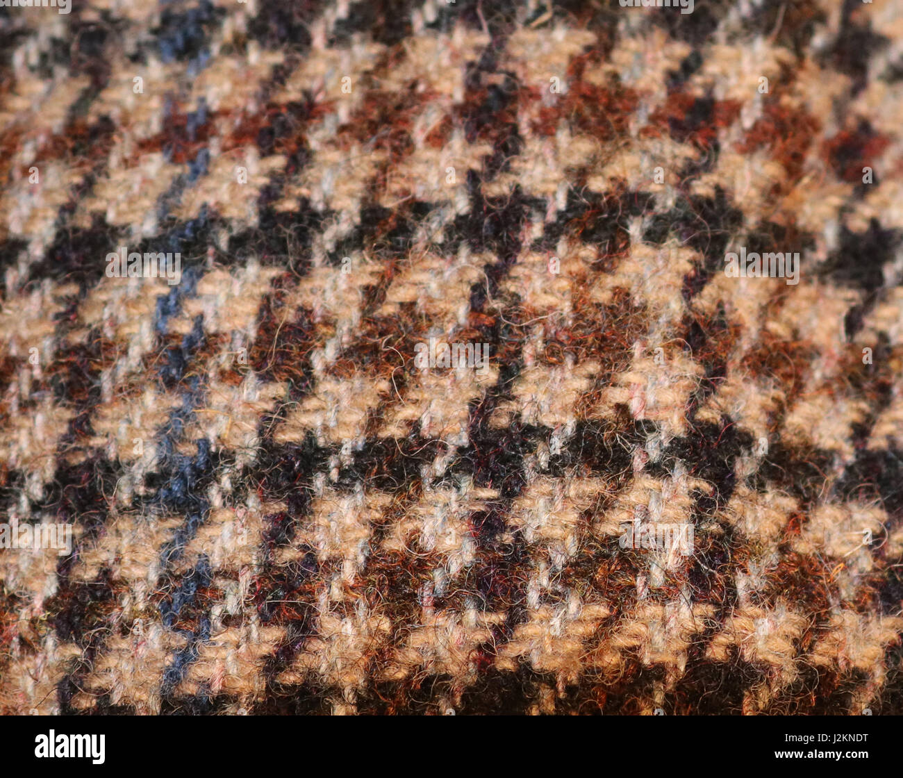 Dog tooth wool fabric Stock Photo