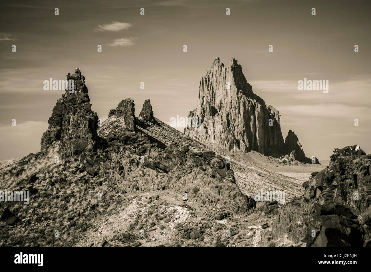 Shiprock formation, Shiprock, New Mexico Stock Photo Alamy