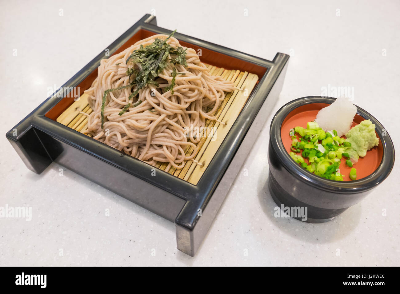 Soba ramen is buckwheat noodles, japanese style food Stock Photo Alamy