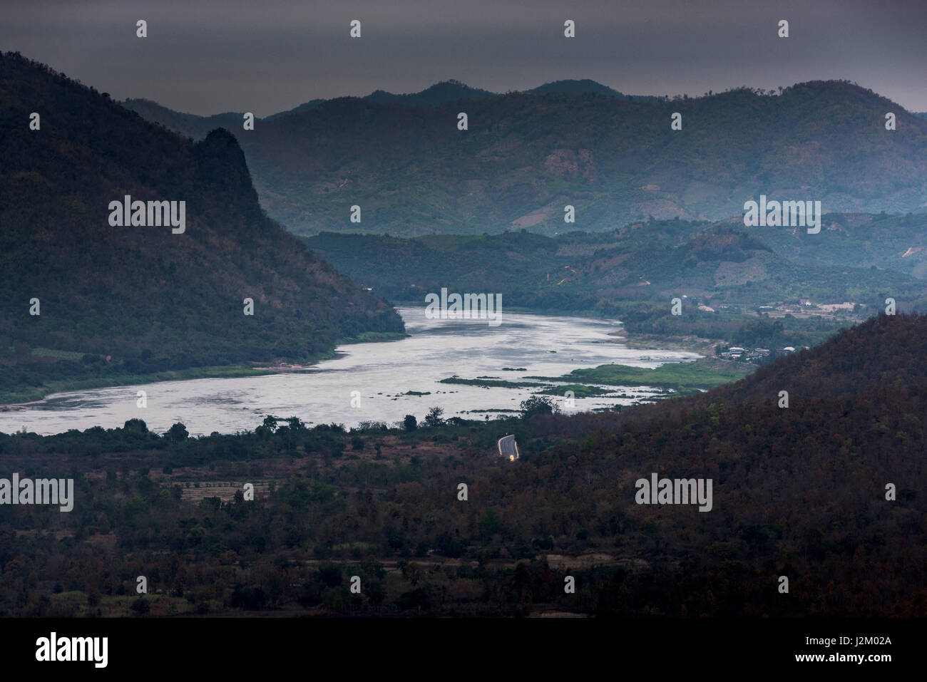 Mountain and nature on a cloudy sky Stock Photo - Alamy