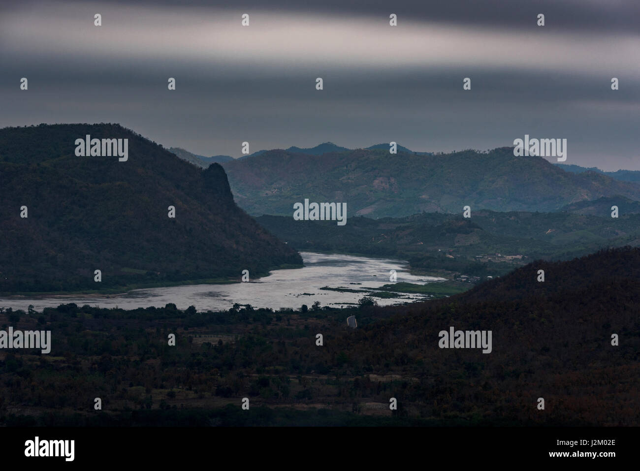 Mountain and nature on a cloudy sky Stock Photo - Alamy