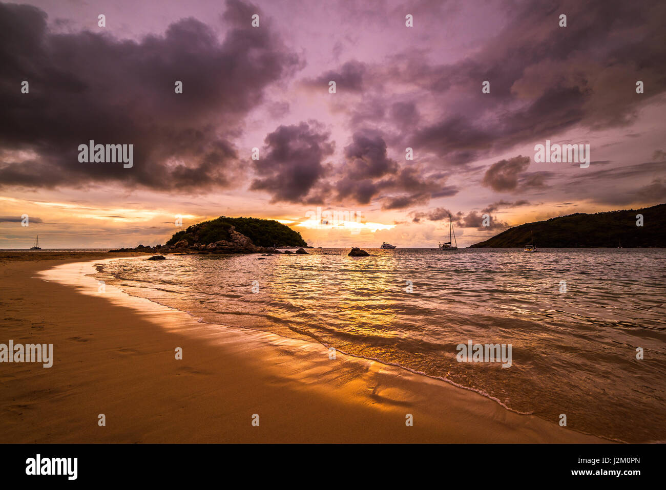 Sunset view beautiful Promthep Cape Phuket Thailand Stock Photo - Alamy