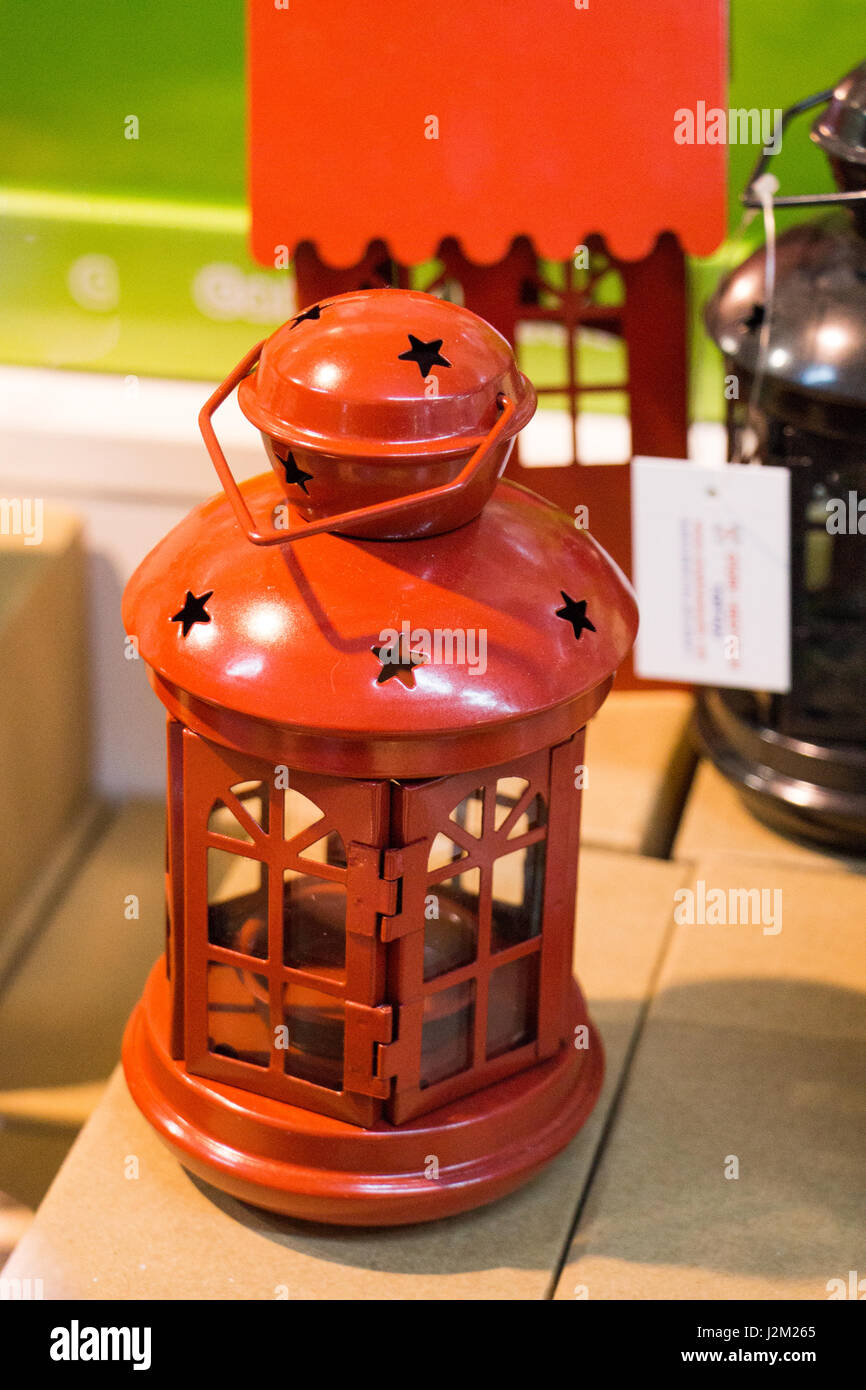 Old retro style lantern made of metal Stock Photo - Alamy