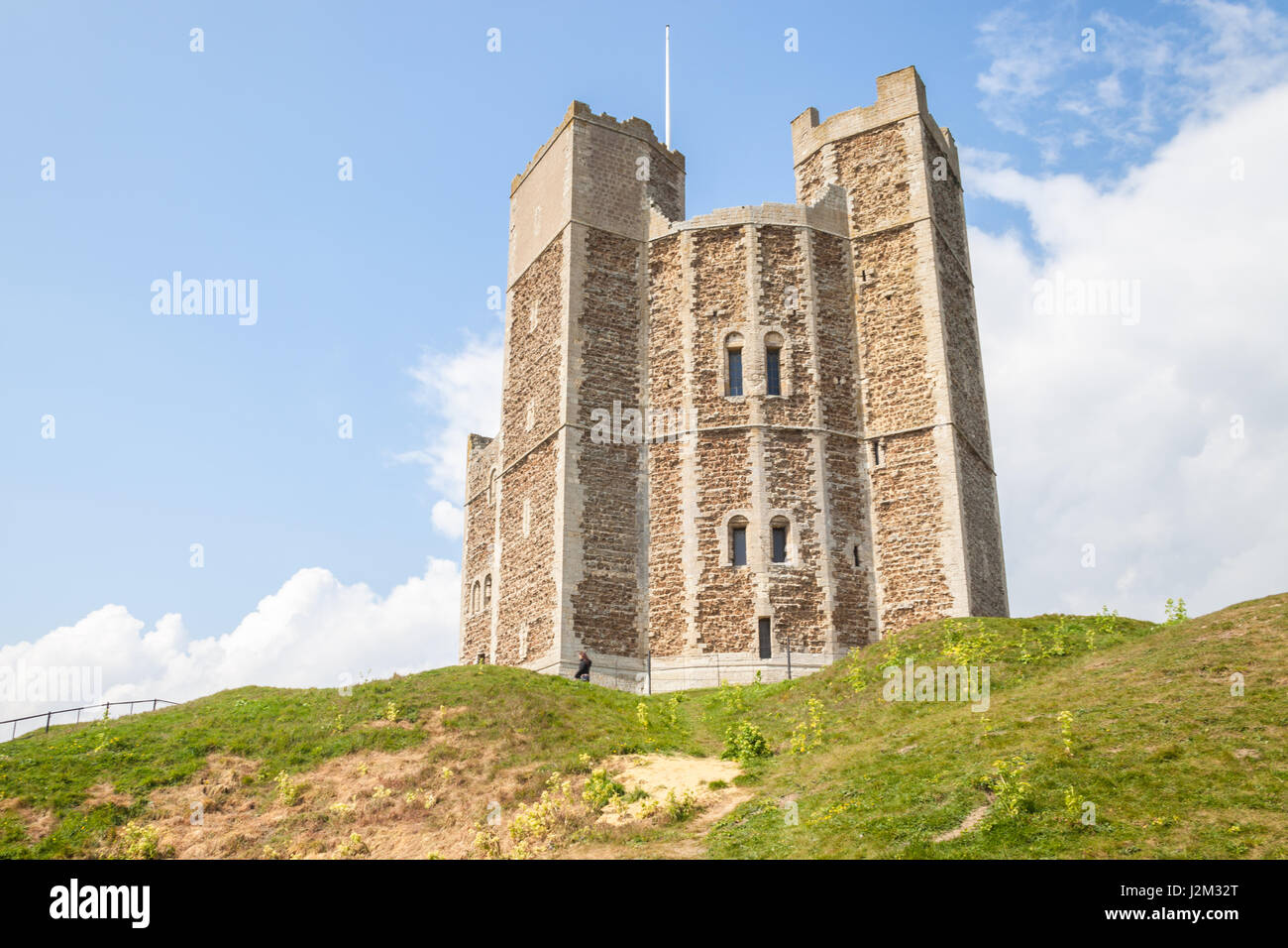 Orford Castle is a castle in the village of Orford, Suffolk, England Stock Photo