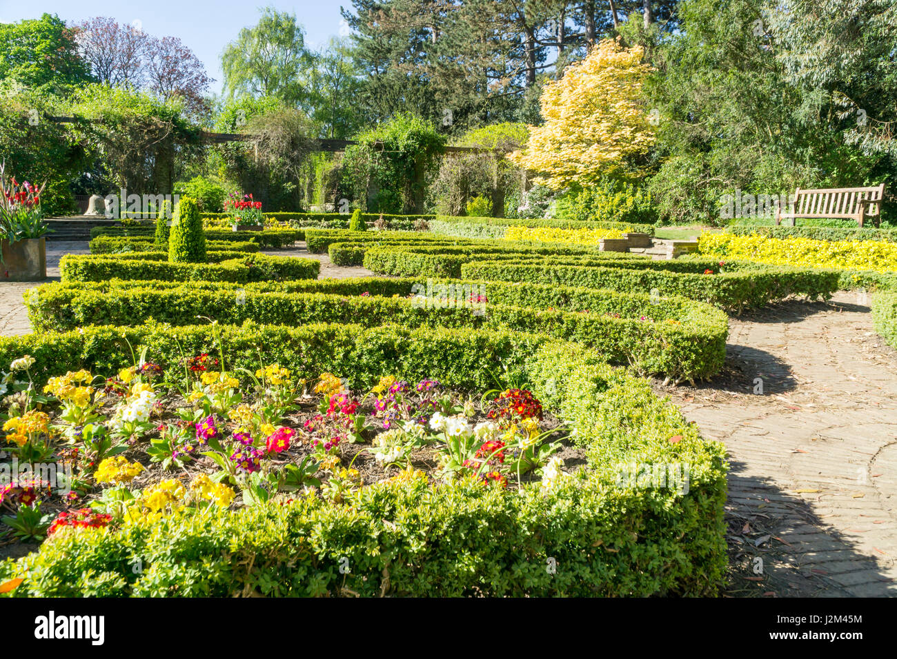 Garden in a rural scene Stock Photo - Alamy