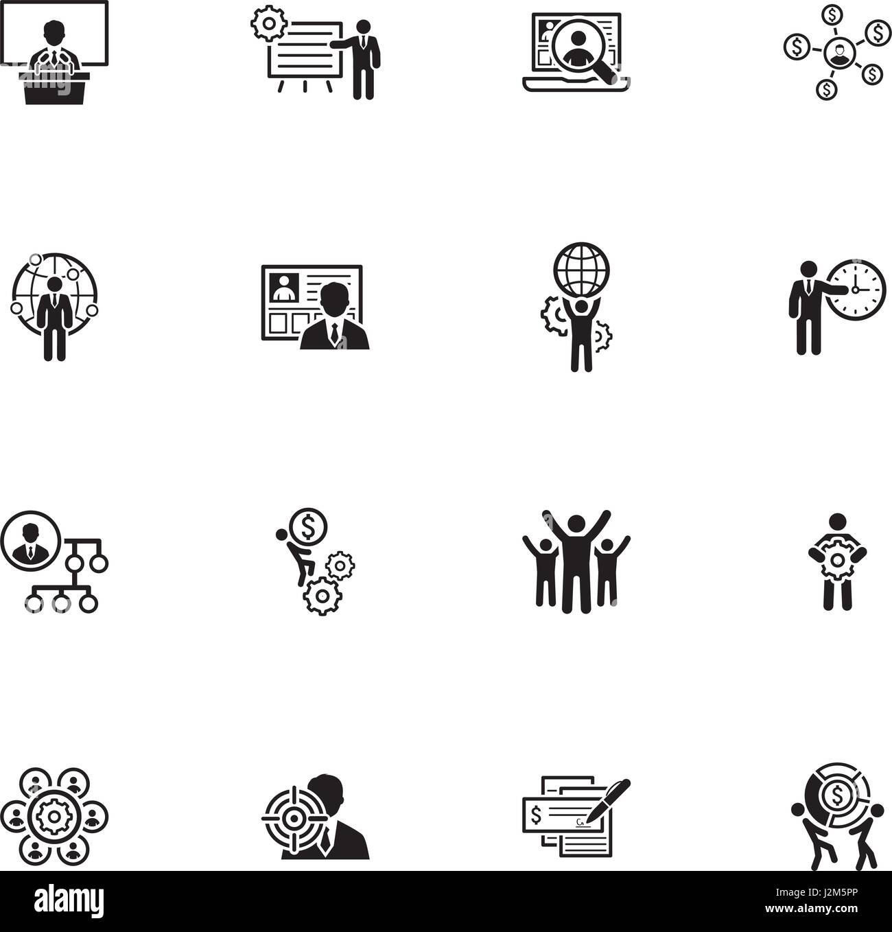 Flat Design Business Icons Set Stock Vector Image & Art - Alamy