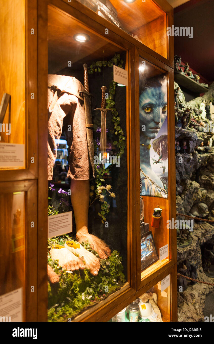 New Zealand, North Island, Wellington, Miramar area, Weta Cave, famed