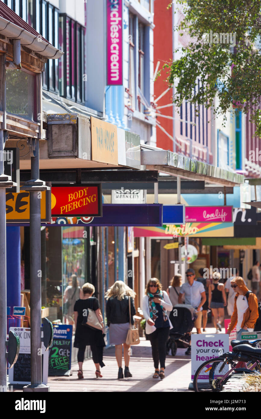 New Zealand, North Island, Wellington, Cuba Street Stock Photo