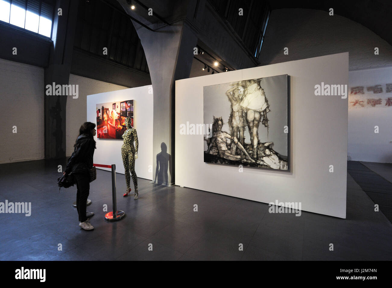 China, Beijing, the art district Dashanzi at 798 Factory in the ...