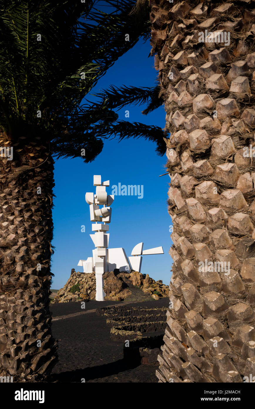 Spain Canary Islands Lanzarote San Bartolome Monumento Al Campesino