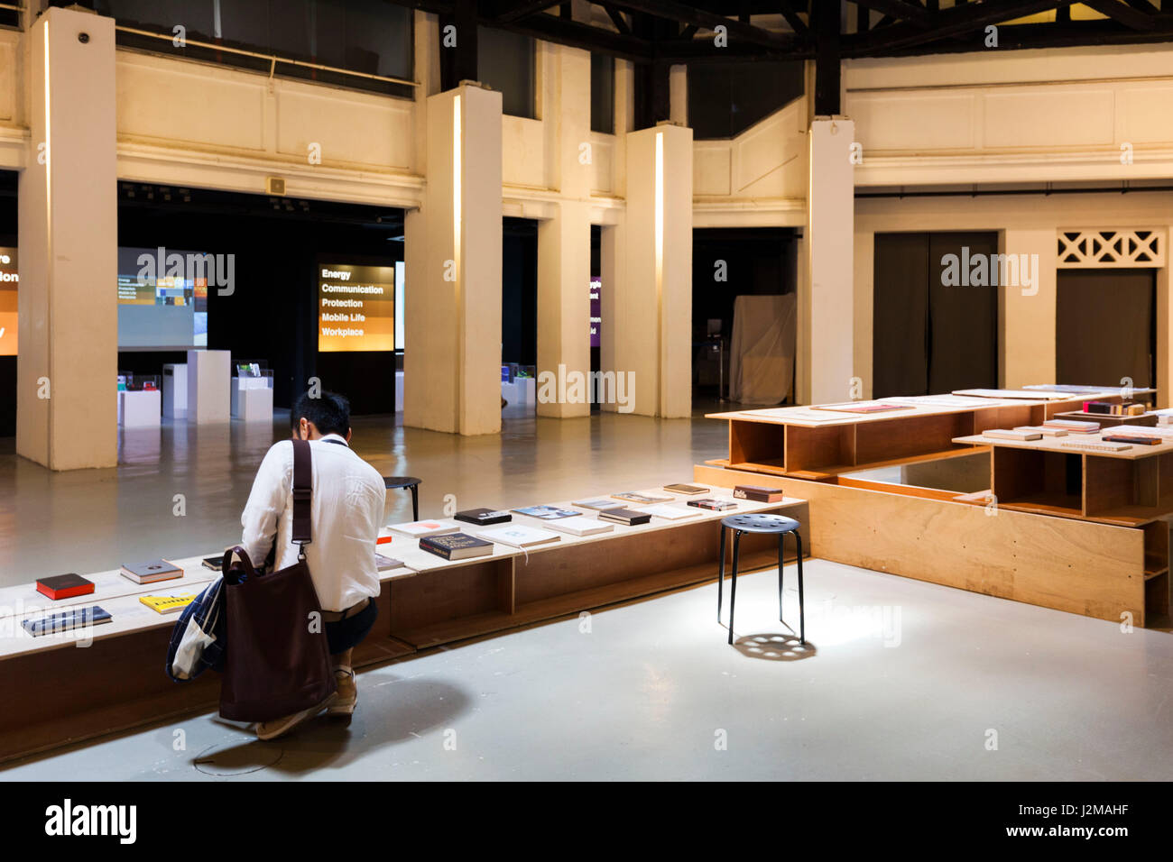 Singapore, Red Dot Design Museum, gallery interior Stock Photo - Alamy
