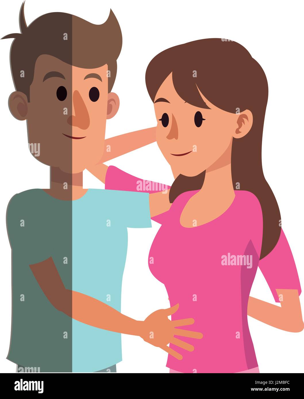Hug shadow Stock Vector Images - Alamy