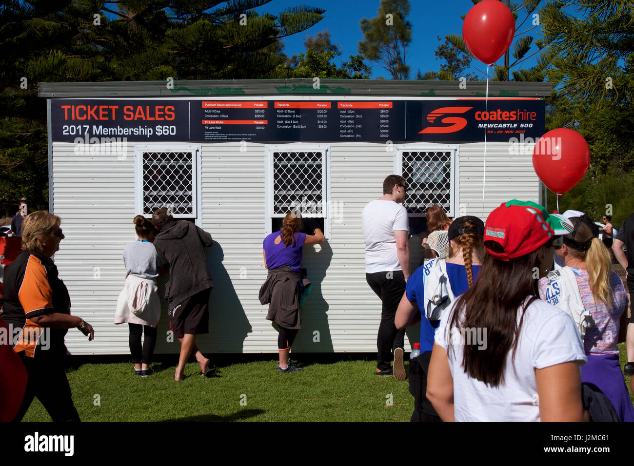 NEWCASTLE NSW AUSTRALIA29 April 2017 Promotion Day for the Coates Hire Newcastle 500 V8 motor