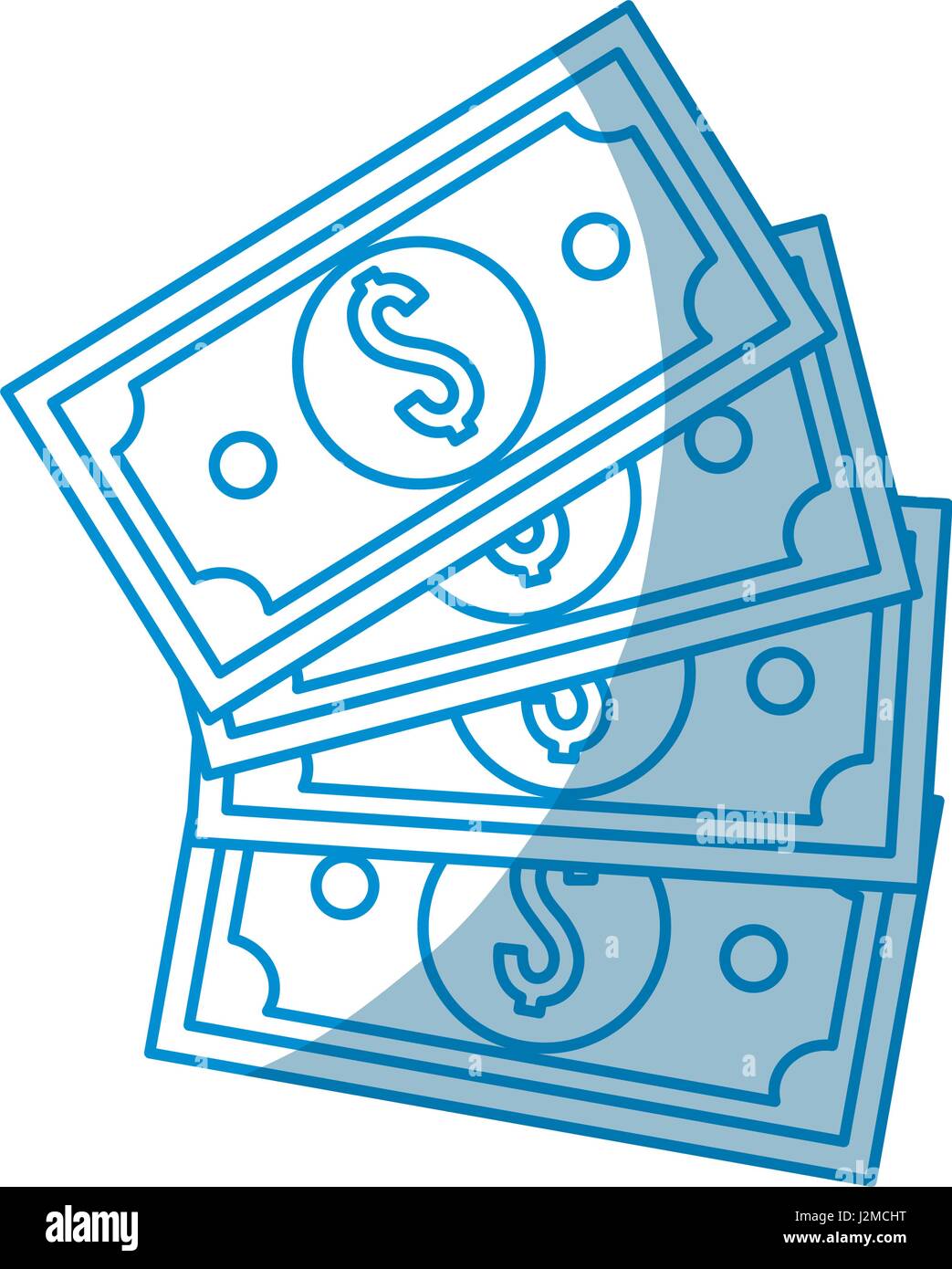 contour bill dollar money Stock Vector Image & Art - Alamy