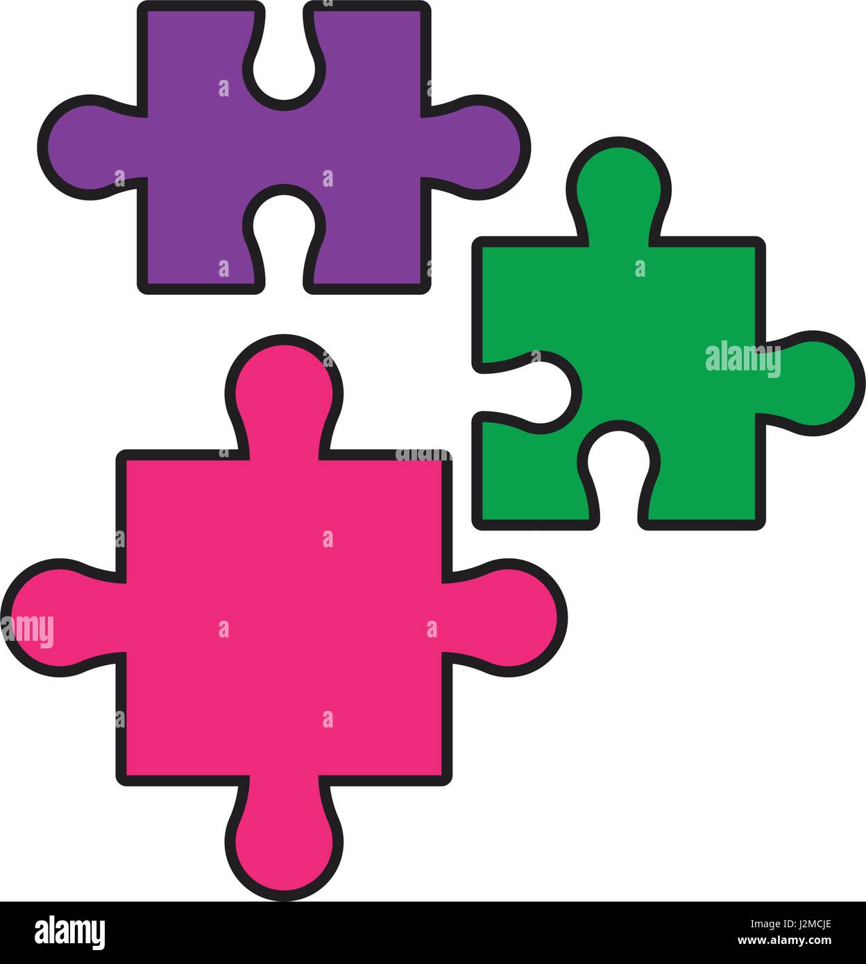 puzzle jigsaw piece business team Stock Vector Image & Art - Alamy