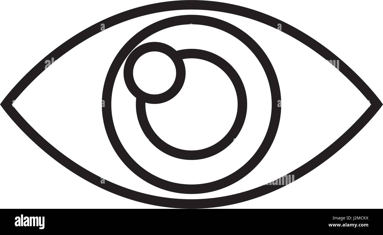 human eye vision optical look design outline Stock Vector Image & Art ...