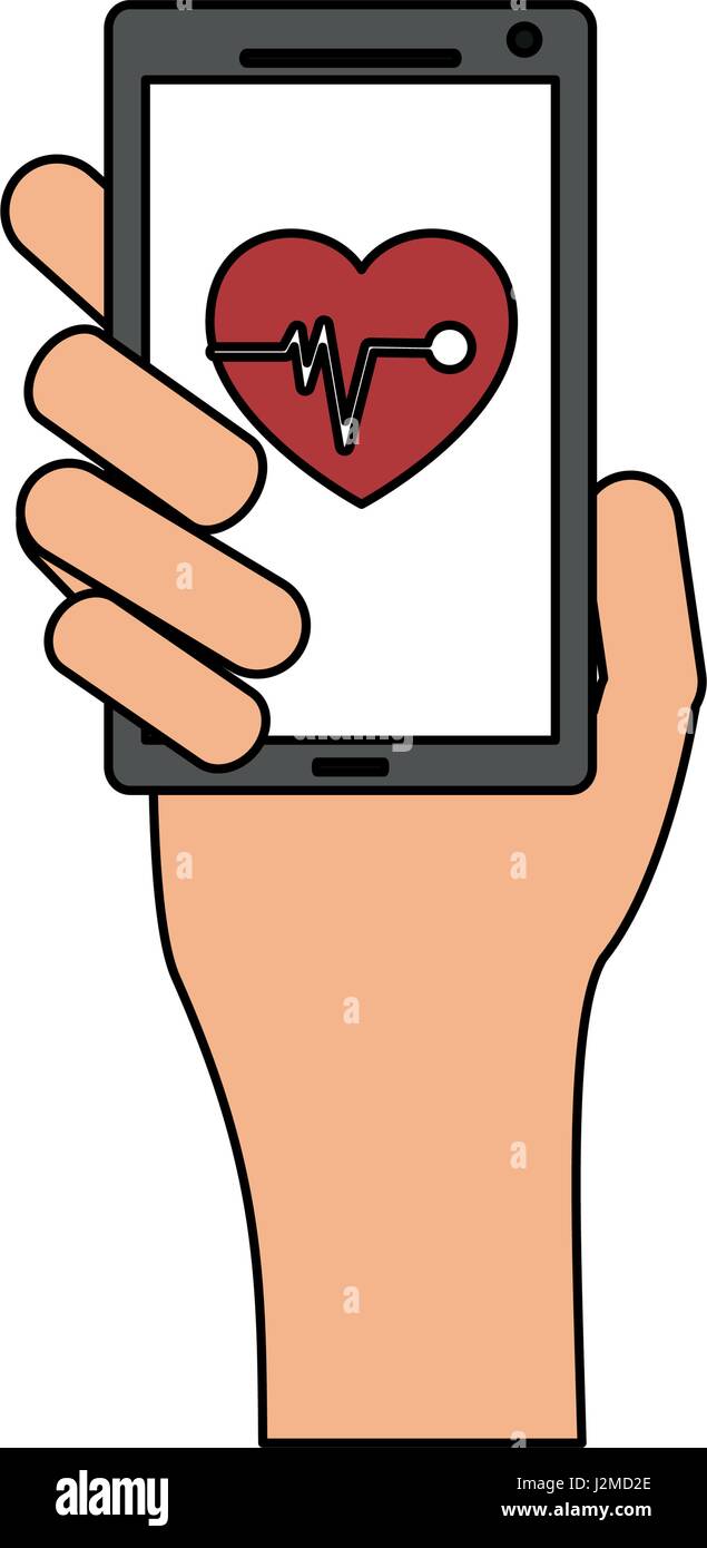 Health data smartphone application Stock Vector Images - Alamy